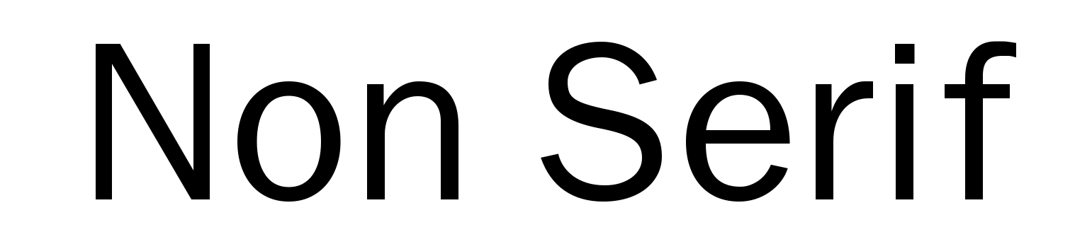 Non Serif